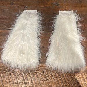 Faux fir white bell bottom add Ons
